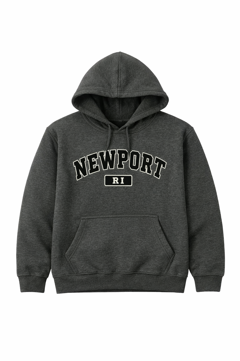 Newport RI Pullover Hoodie – Charcoal Grey