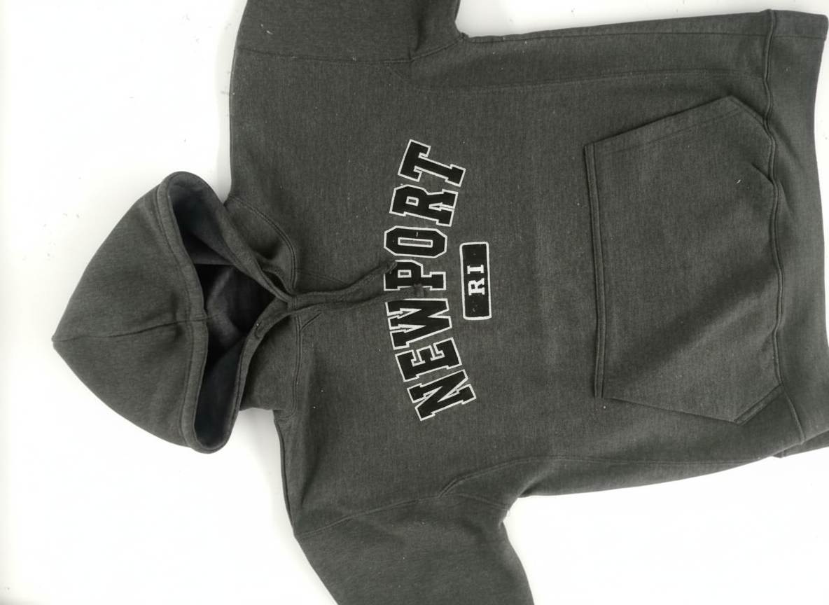 Newport RI Pullover Hoodie – Charcoal Grey