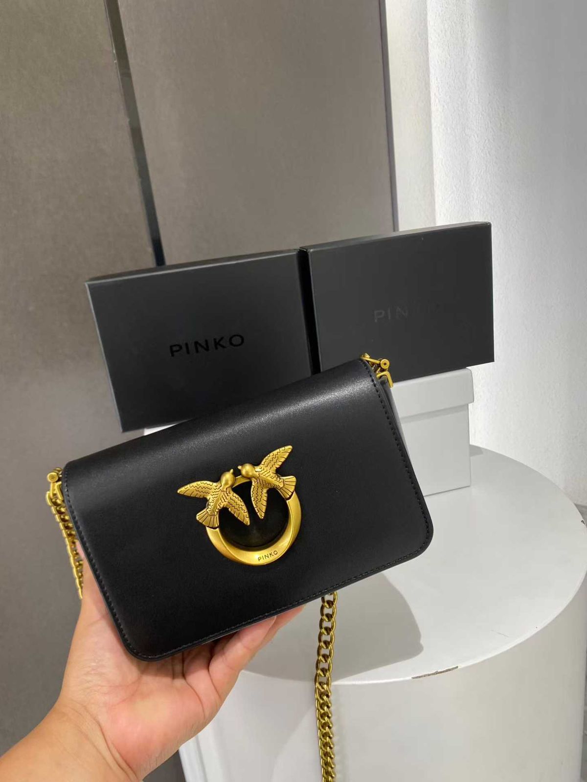 Pinko | Calfskin Silk Bag