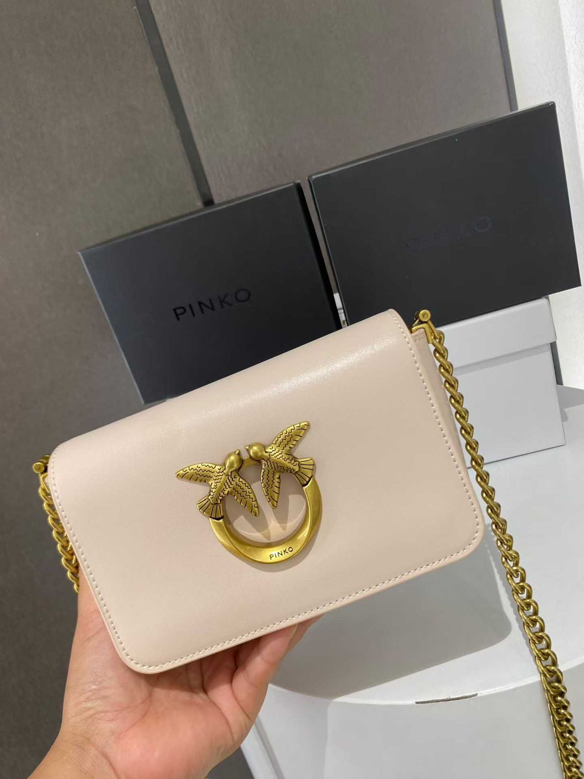 Pinko | Calfskin Silk Bag