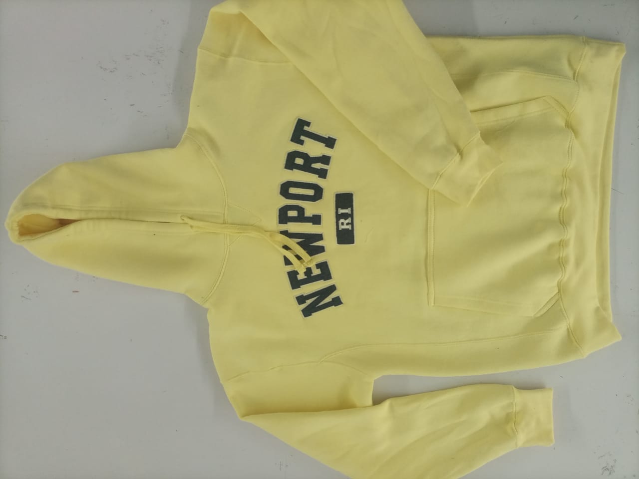 Port New Zip-Up Hoodie – Soft Yellow