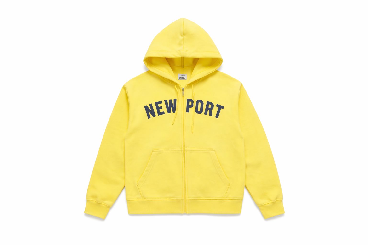 Port New Zip-Up Hoodie – Soft Yellow