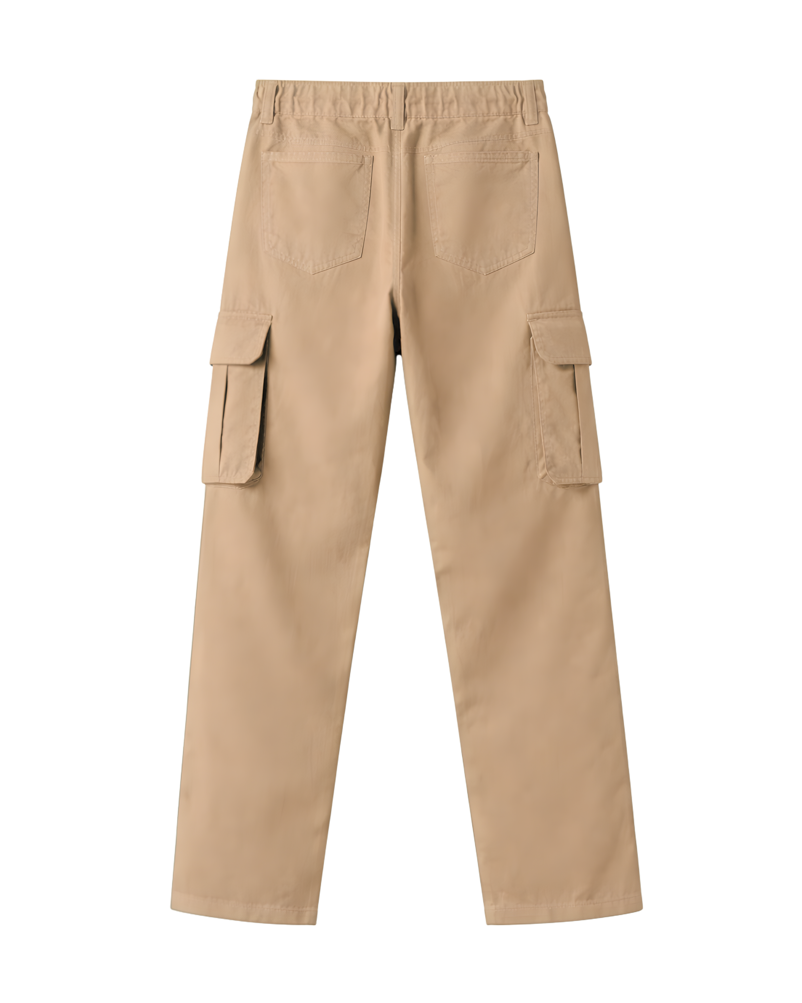 Men’s Relaxed-Fit Cargo Trousers- Beige