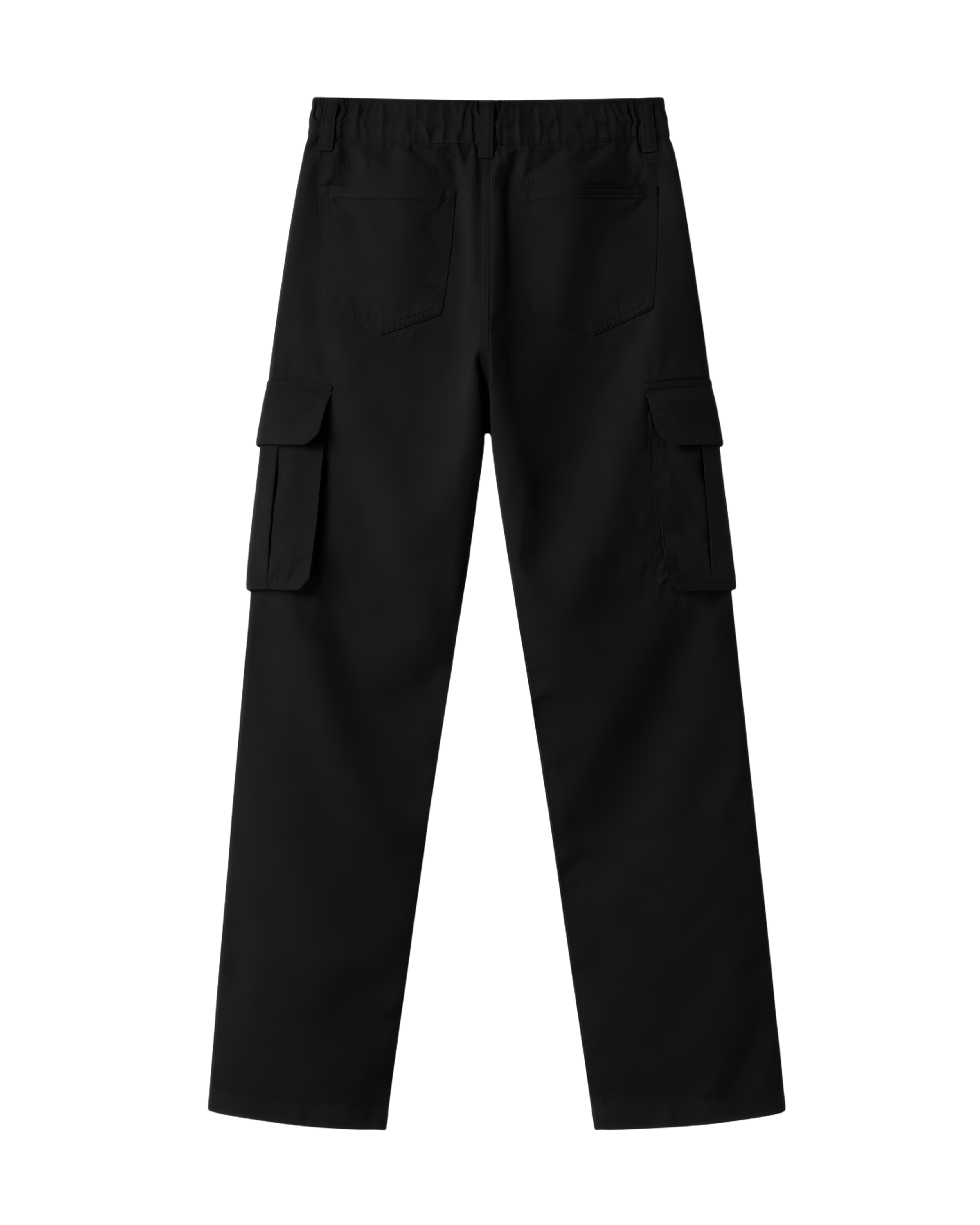 Men’s Relaxed-Fit Cargo Trousers -Black